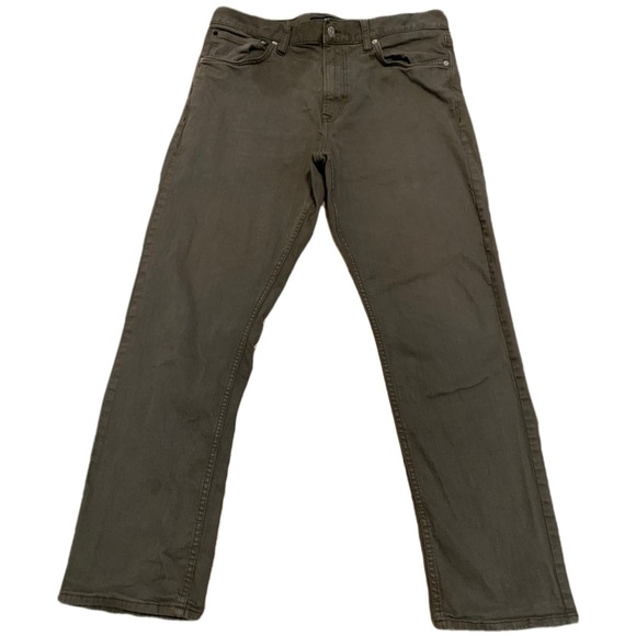 Calvin Klein Jeans Men's Khaki / Olive Green Straight Leg Jeans W34 L30 - Picture 1 of 7